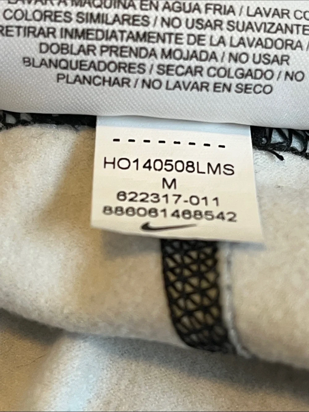 Nike Black and White Textured Pro Training Leggings
